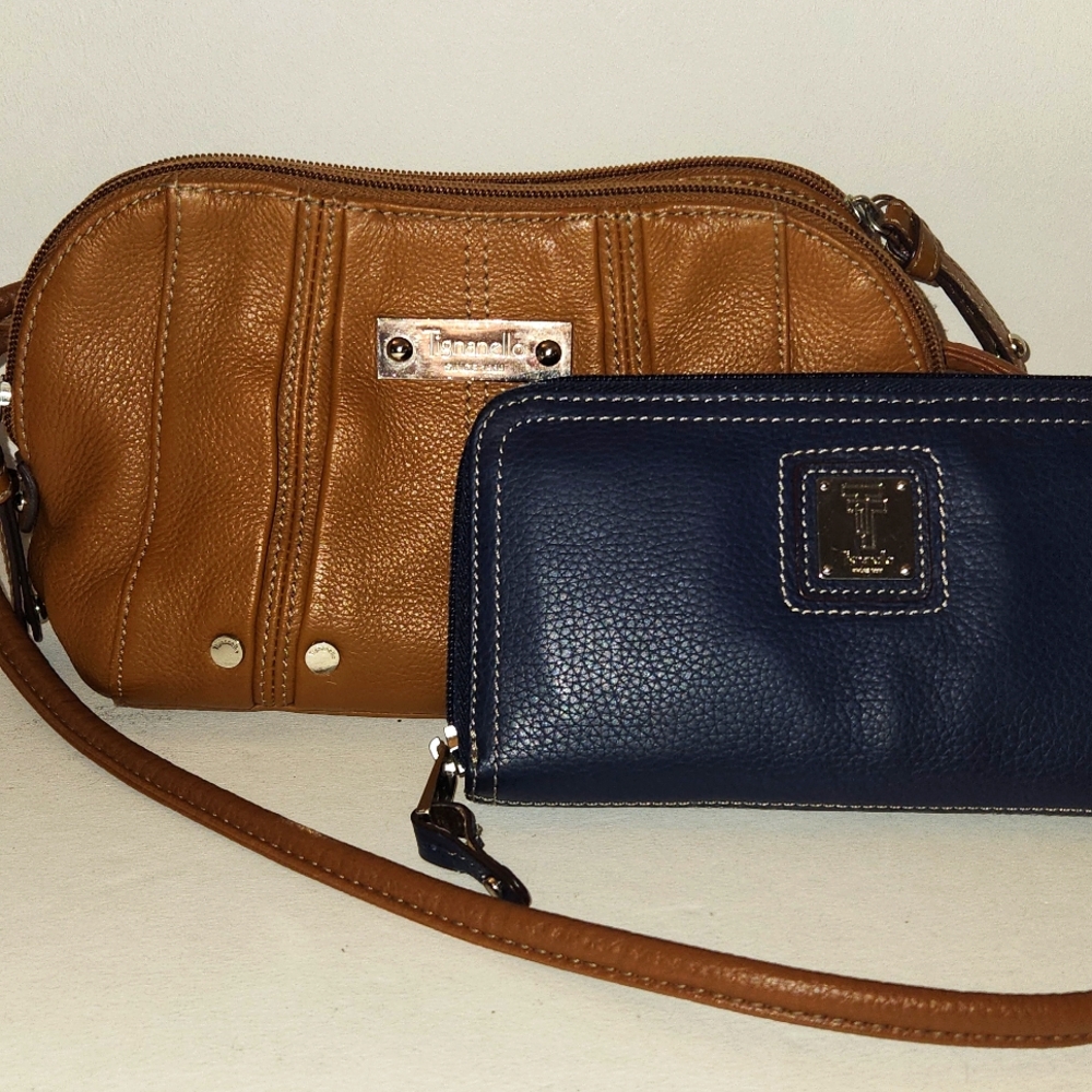 Tignanello leather crossbody and wallet